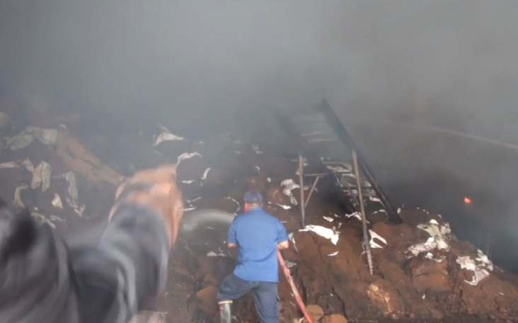 Terbakar 12 Jam, Gudang...