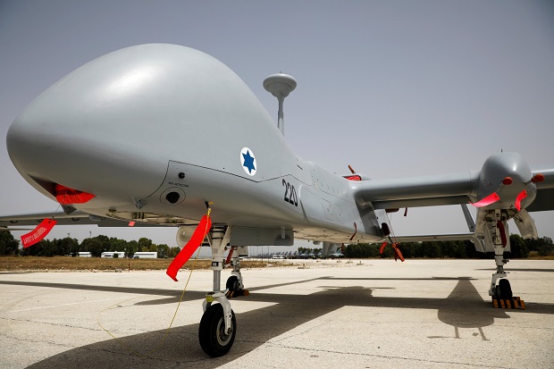Drone Israel Jatuh di...