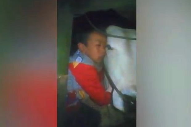 Viral, Bocah di Agam...