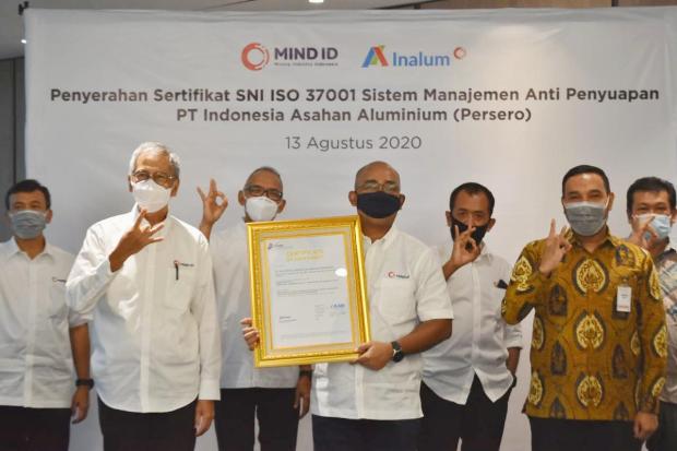 MIND ID Peroleh Sertifikasi...