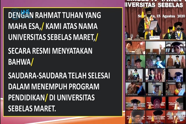 UNS Gelar Wisuda dengan...