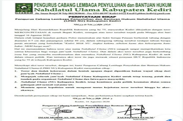 Aksi Teror Rumah Bupati...