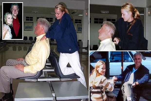 Foto Bill Clinton Dipijat...