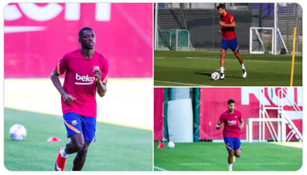 Latihan Perdana Barcelona...