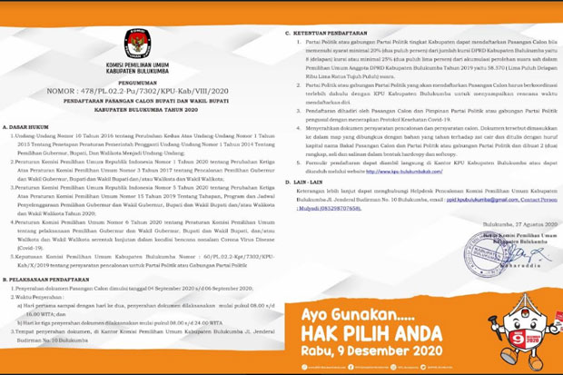KPU Bulukumba Mulai...