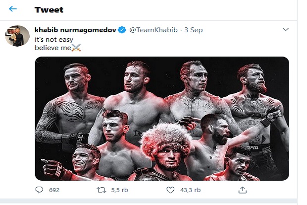 Khabib Nurmagomedov...