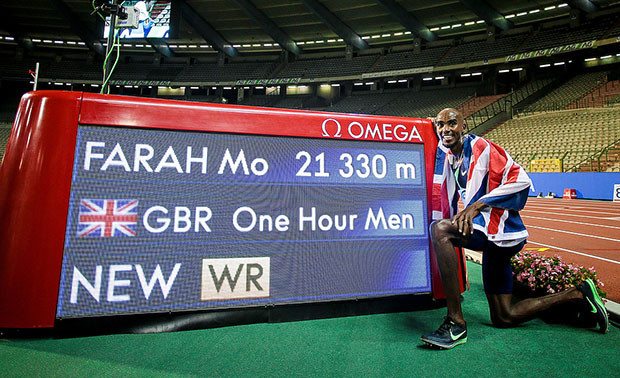 Mo Farah Pecahkan Rekor...