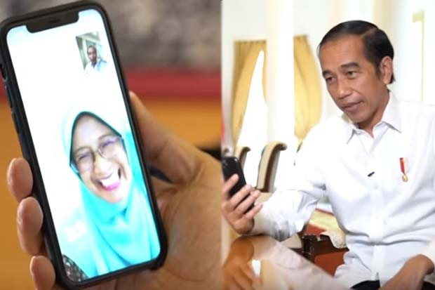 Lewat Video Call, Jokowi...