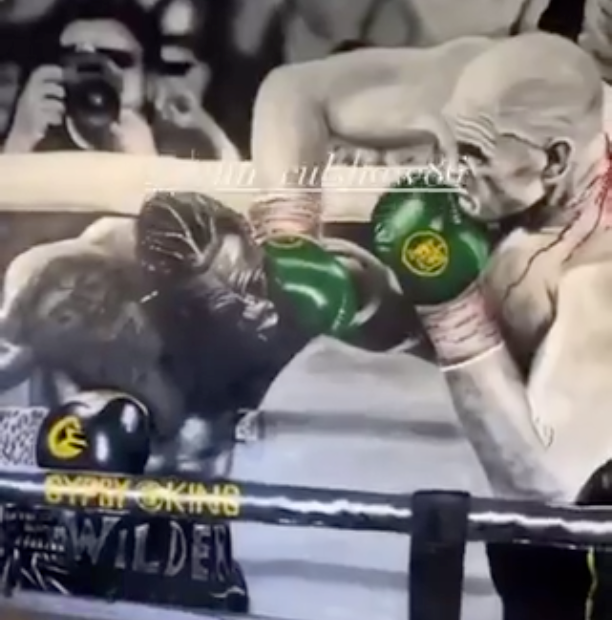 Viral! Mural Tyson TKO...