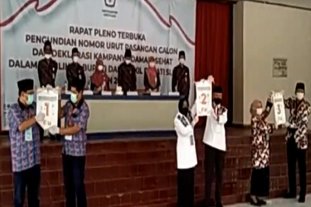 KPU Sleman Undi Nomor...