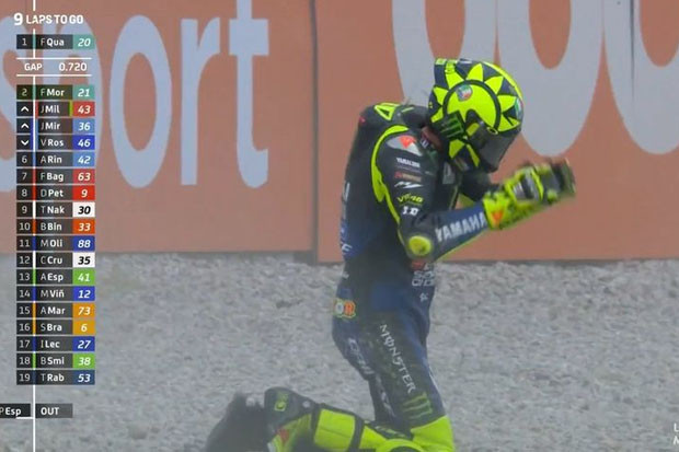 Jatuh di GP Catalunya,...