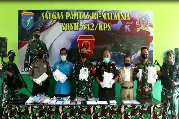 Satgas Pamtas Gagalkan...