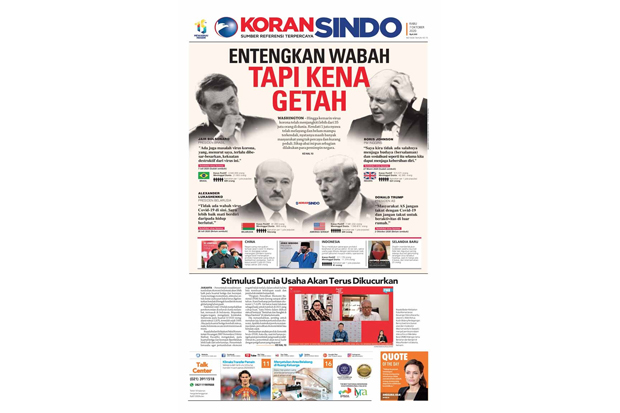 Entengkan Wabah Tapi...