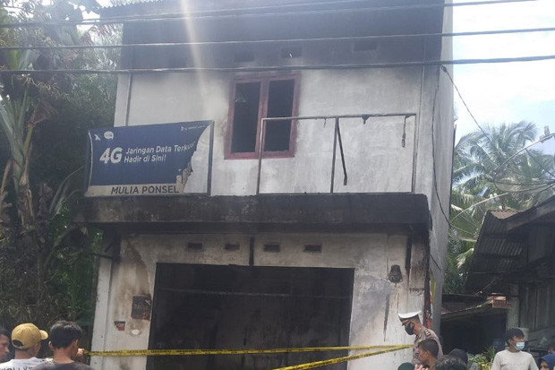 Ruko Terbakar di Pematangsiantar...