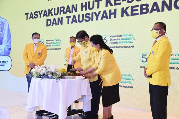 HUT ke-56 Golkar, Airlangga...