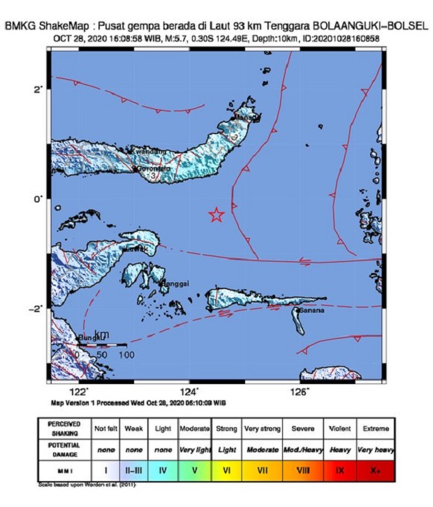 Gempa Bumi Bermagnitudo...