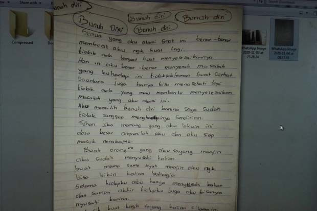 Sebelum Gantung Diri...