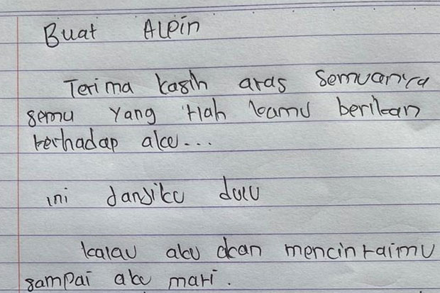 Ini Isi Surat Cinta...