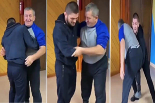 Viral Video Khabib Bergulat...