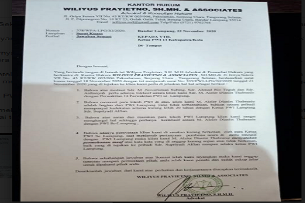 Berseteru, Mantan Ketua...
