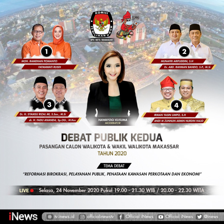 Debat Publik Kedua Pilwalkot...