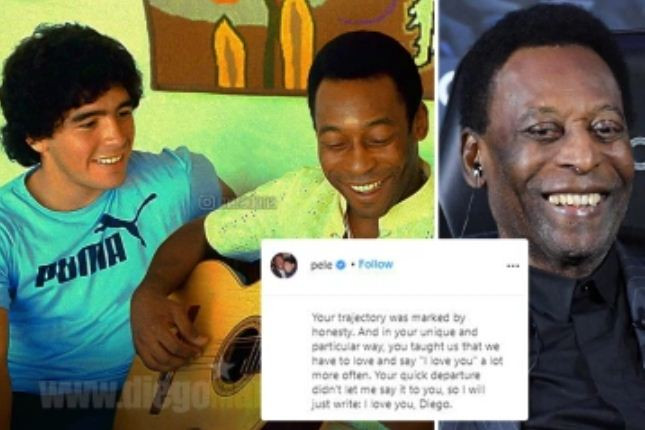 Kemesraan Pele dan Maradona:...