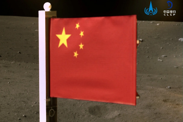 Bendera China yang Berkibar...