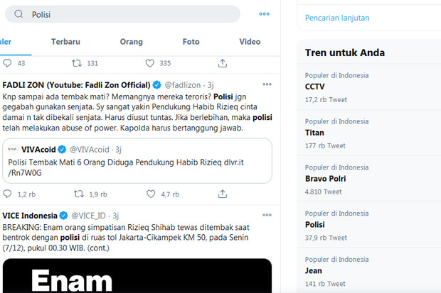 Tembak Mati Enam Laskar...