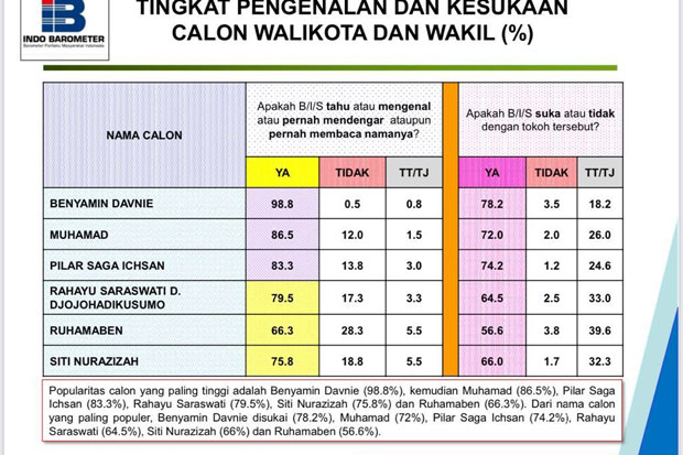 Survei Indo Barometer,...