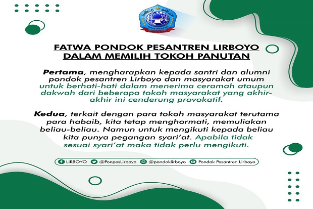 Tegas, Fatwa Ponpes...