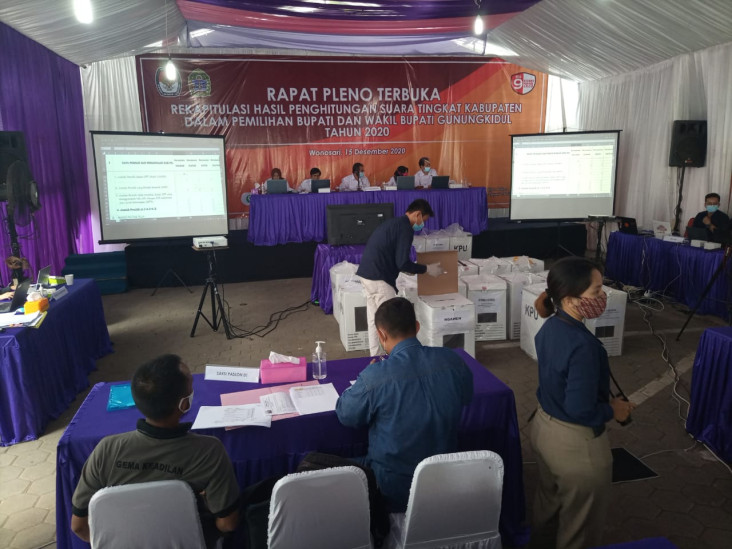 Rekap KPU Gunungkidul...