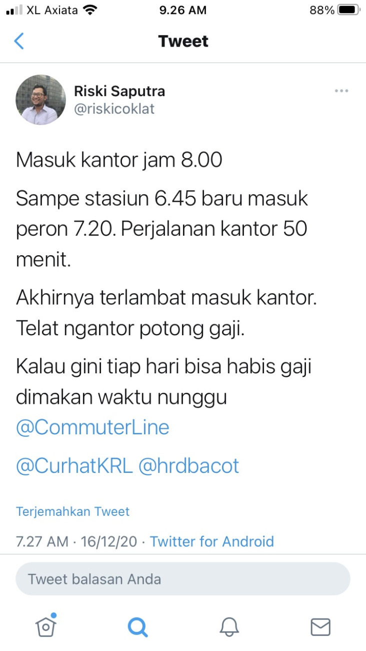 Telat Kerja, Netizen...