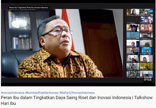 Menristek: Peran Ibu...