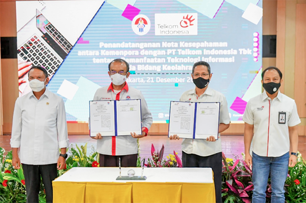 Kemenpora Gandeng Telkom,...
