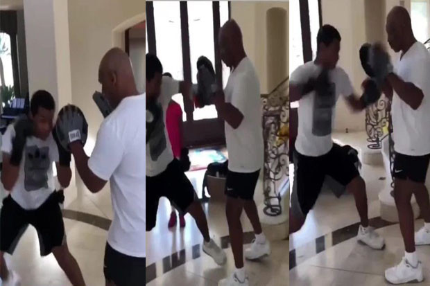 Mike Tyson Poles Anaknya...