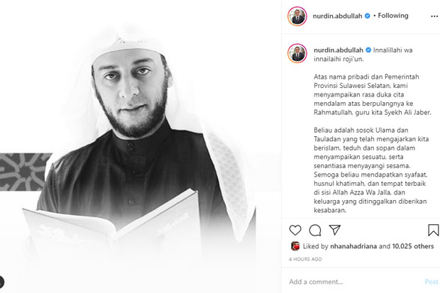 Nurdin Sebut Syekh Ali...