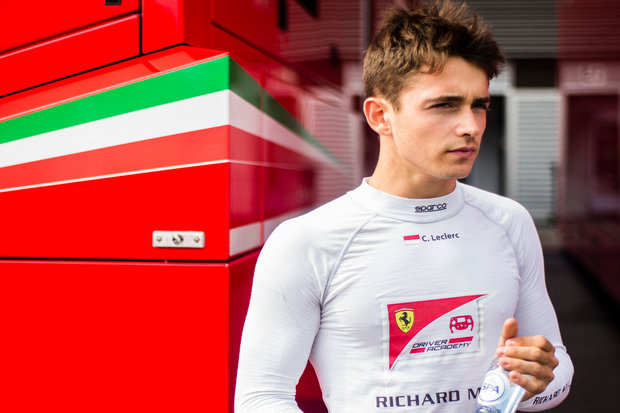 Pembalap Ferrari Charles...