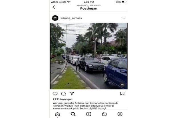 Uji Emisi di Pluit Akibatkan...