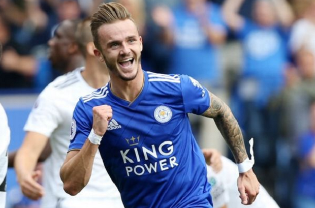 Gelandang James Maddison...