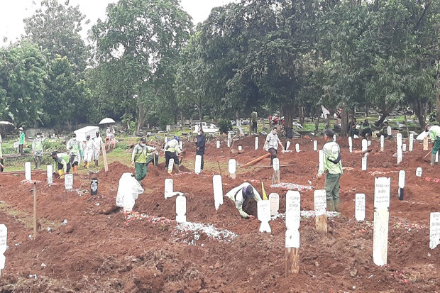 Baru Dibuka, Makam Covid-19...