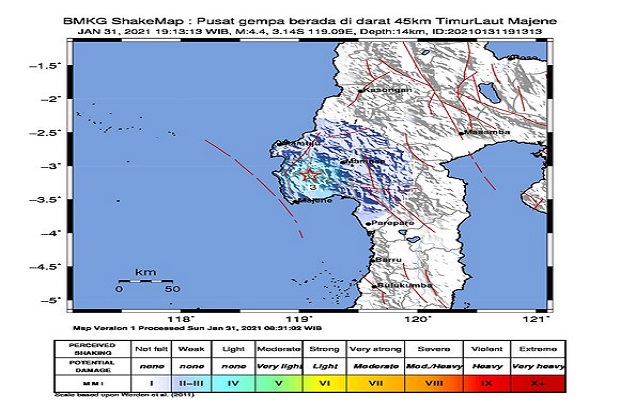 Gempa Bumi Berpusat...