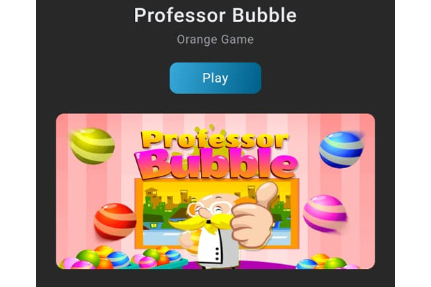 Professor Bubble, Game...
