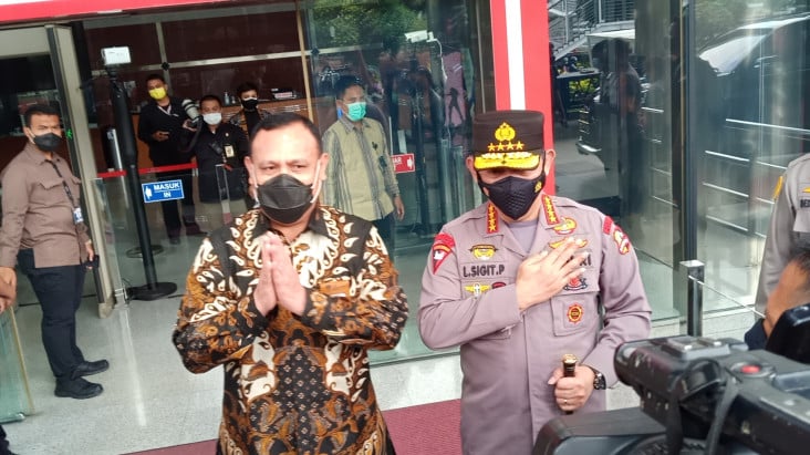 Kunjungi KPK, Kapolri...