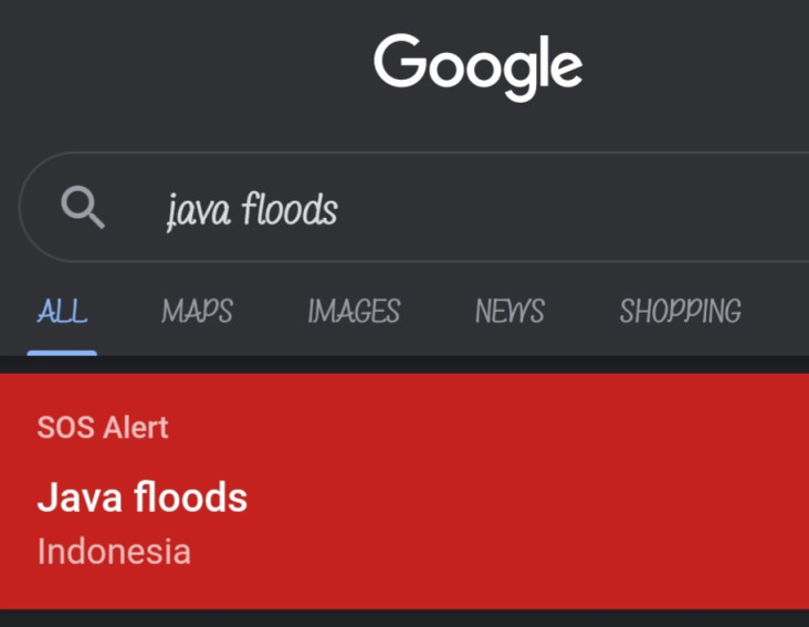 SOS Alert! Google Tandai...