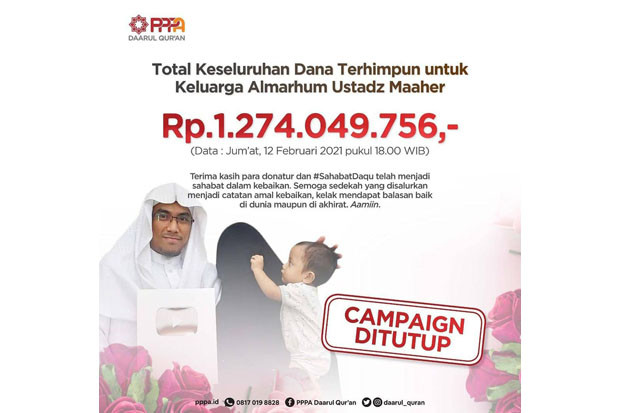 Ditutup, Donasi Ustaz...