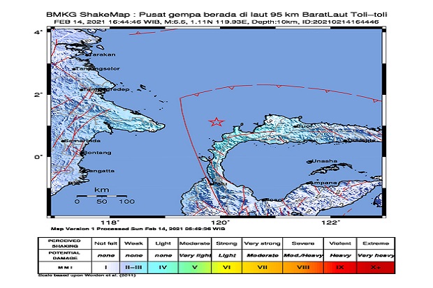 Gempa Bumi Guncang Tolitoli,...