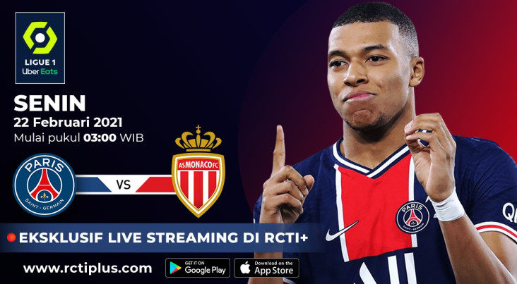 Laga PSG vs AS Monaco...