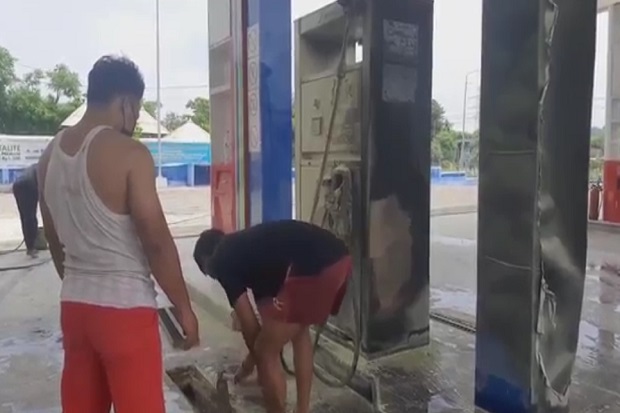 SPBU Terbakar Gara-gara...