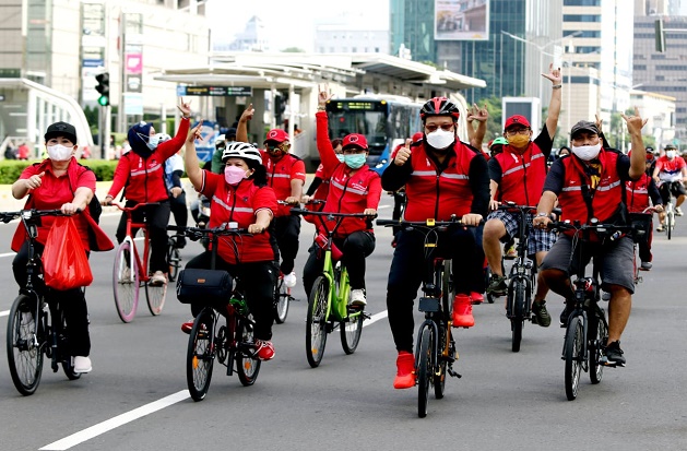 Elite PDIP Gowes Bareng...