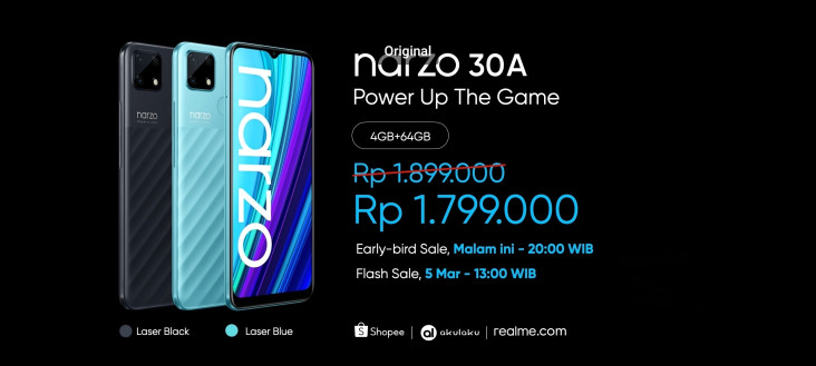 Realme Narzo 30A Rilis...